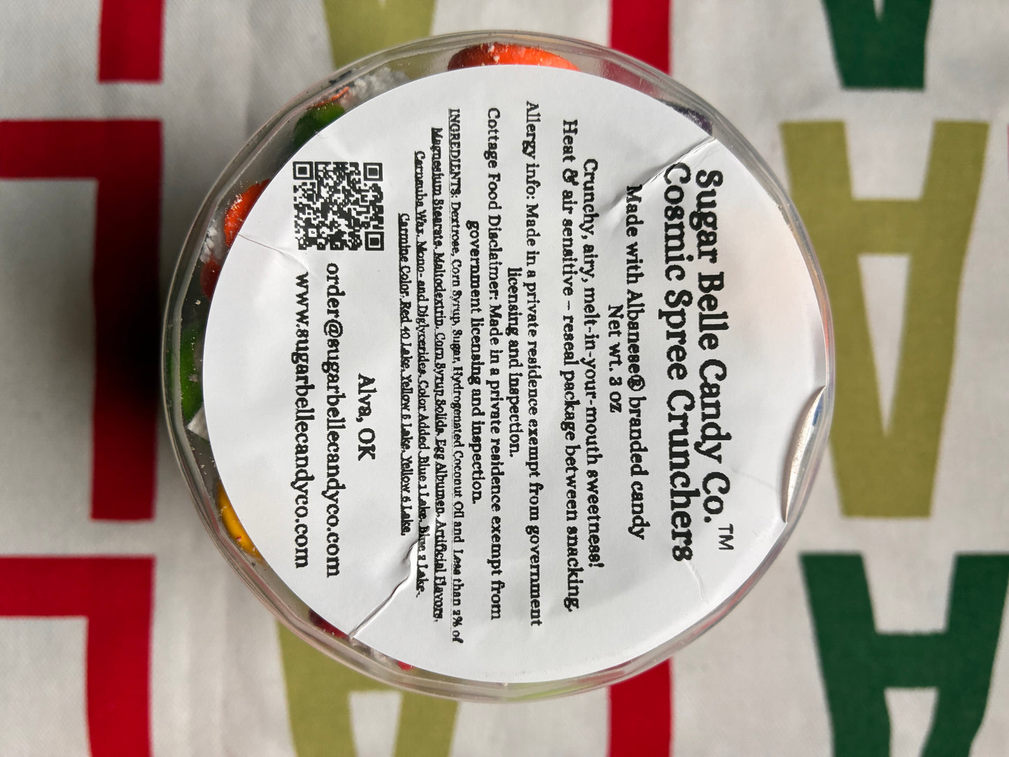 Freeze-Dried Cosmic Sprees