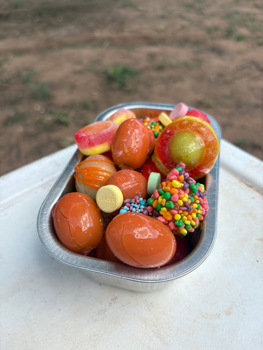 Peach Ring Wrapped Grapes