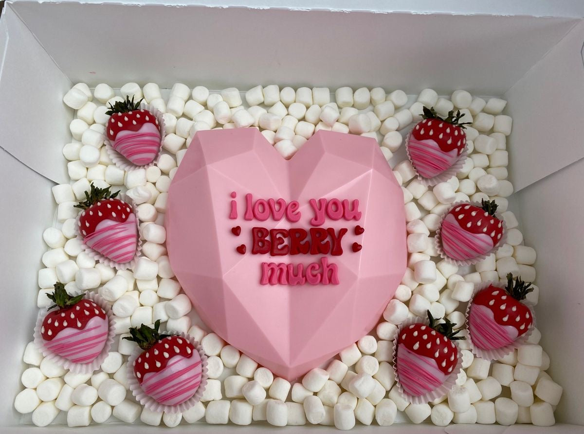 Breakable Chocolate Heart with Wooden Mallet