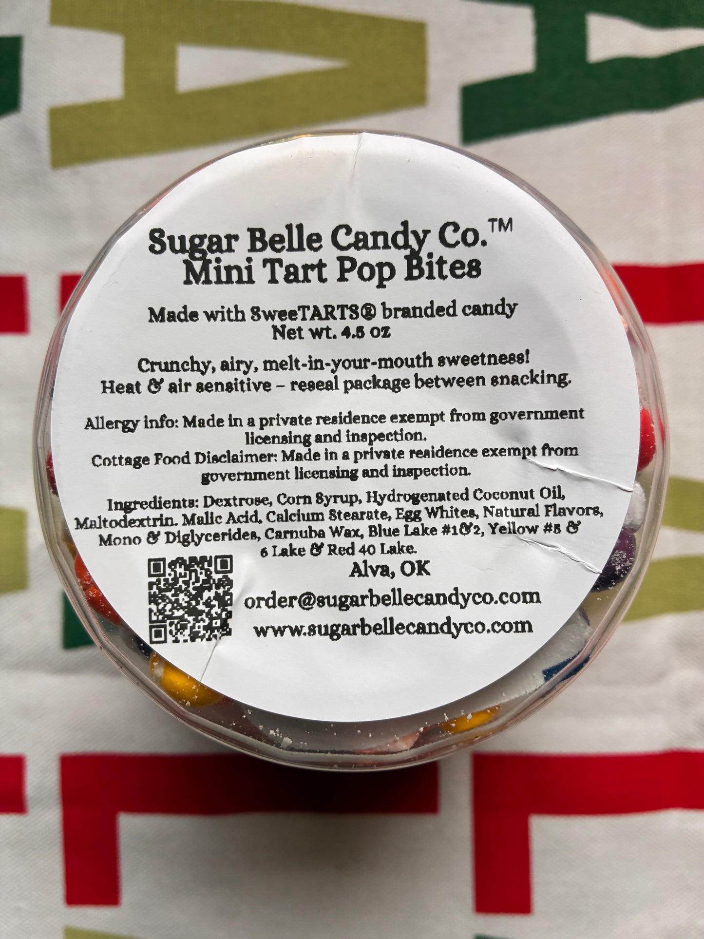 Freeze-Dried Mini Tart Pop Bites (Mini Chewy Sweettarts)