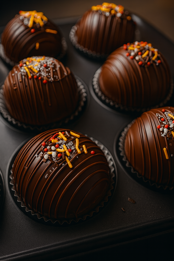 Salted Caramel Hot Cocoa Bombs