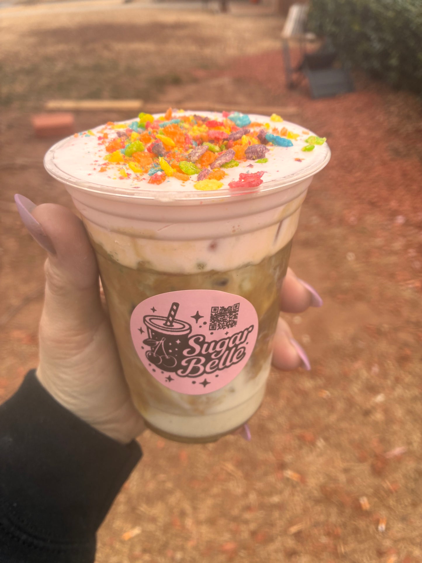 Fruitty Pebble Iced Latte